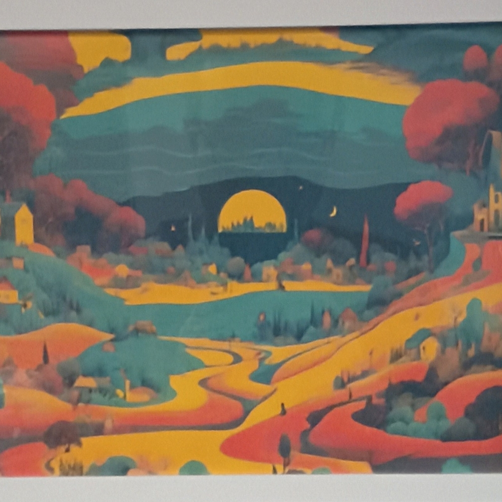 Vibrant Landscape Art Print